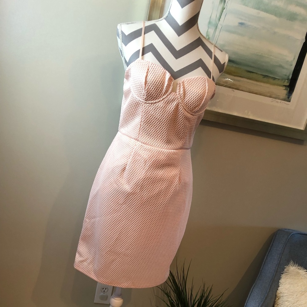 Pink mermaid top bodycon dress!